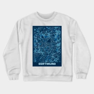 Dortmund - Germany Peace City Map Crewneck Sweatshirt